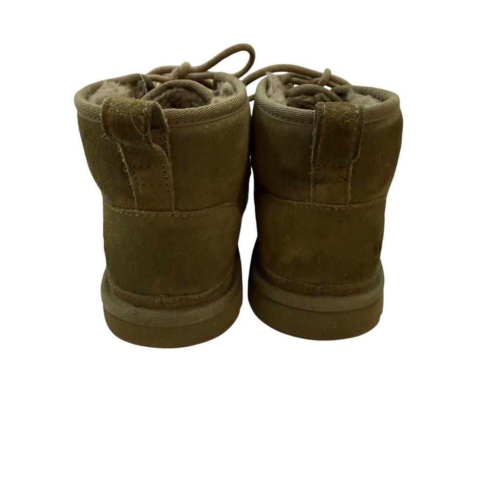 UGG Women's US 9 Burnt Olive Neumel Chukka Suede Ankle Boots Fur Lined Lace Up - Picture 5 of 7